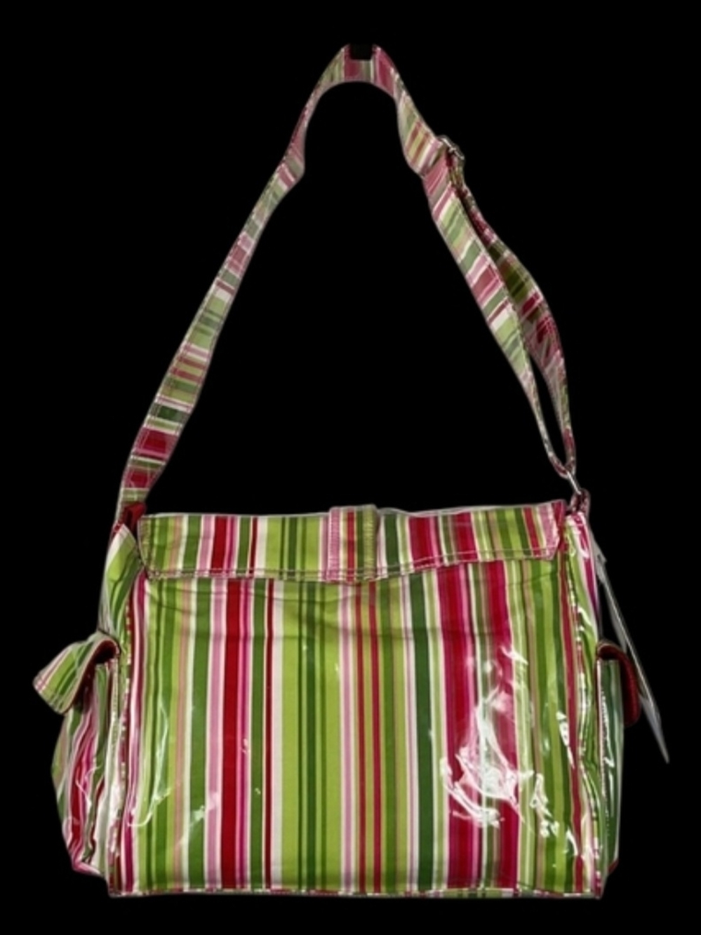 Kalencom Striped Pink & Green Baby Bag - Picture 4 of 10